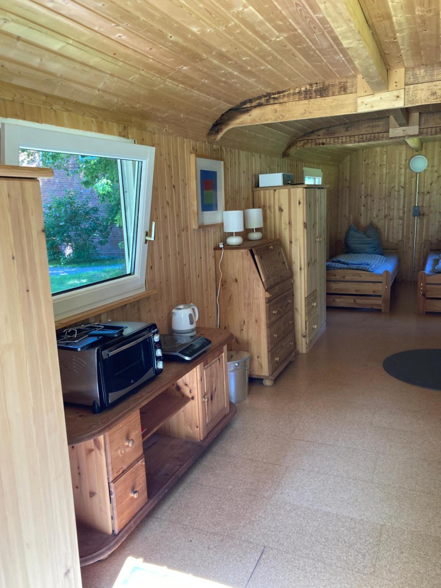 Hotel Schaeferwagen Auf Dem Biogut-Saalkow Gustow  Zewnętrze zdjęcie