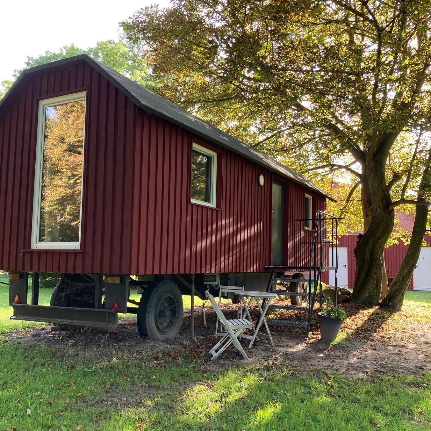 Hotel Schaeferwagen Auf Dem Biogut-Saalkow Gustow  Zewnętrze zdjęcie